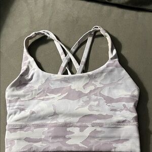 Lululemon Athletica Lavender Camouflage Sports Bra